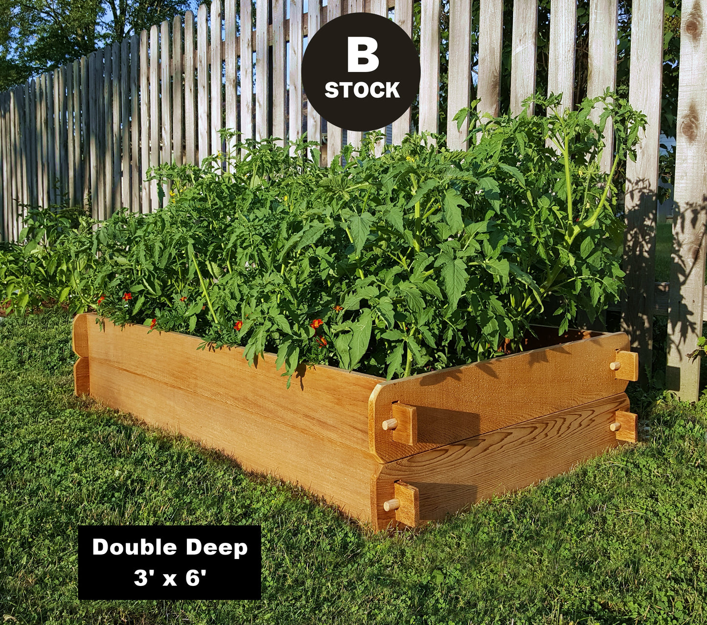 'PICKUP ONLY' B-STOCK Raised Garden Bed Kit Double Deep (Two 3x6) Select Cedar