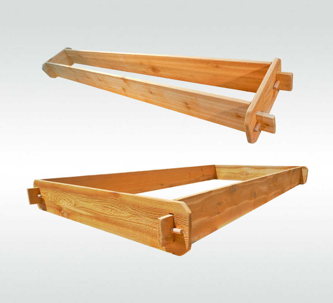 Timberlane Gardens Raised Garden Bed Kit 2 Tiered (1x6 3x6) Western Red Cedar - Timberlane Gardens