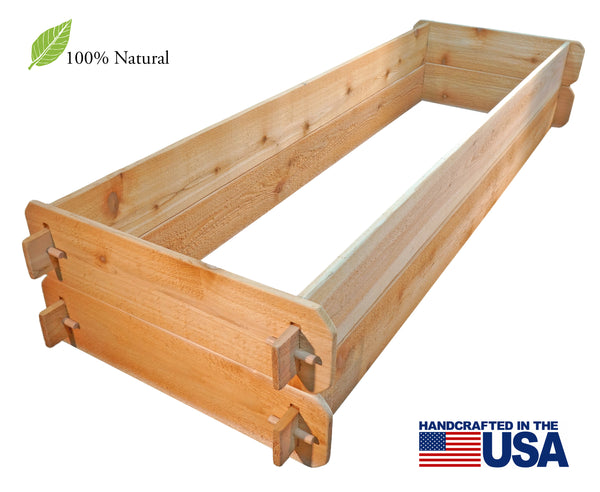 'B-STOCK' Raised Garden Bed Kit Double Deep (Two 2x6) Western Red Cedar