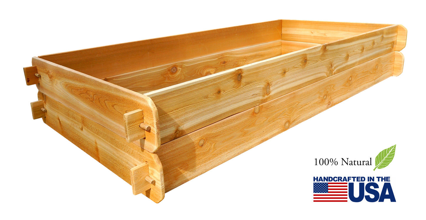 'PICKUP ONLY' B-STOCK Raised Garden Bed Kit Double Deep (Two 3x6) Select Cedar