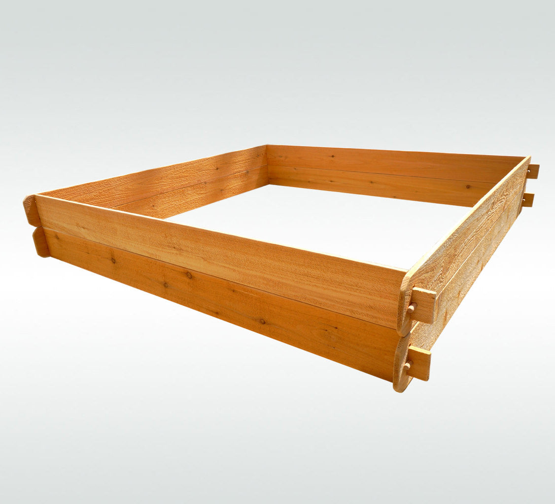 Timberlane Gardens Raised Garden Bed Kit Large Double Deep (Two 6x6) Western Red Cedar - Timberlane Gardens