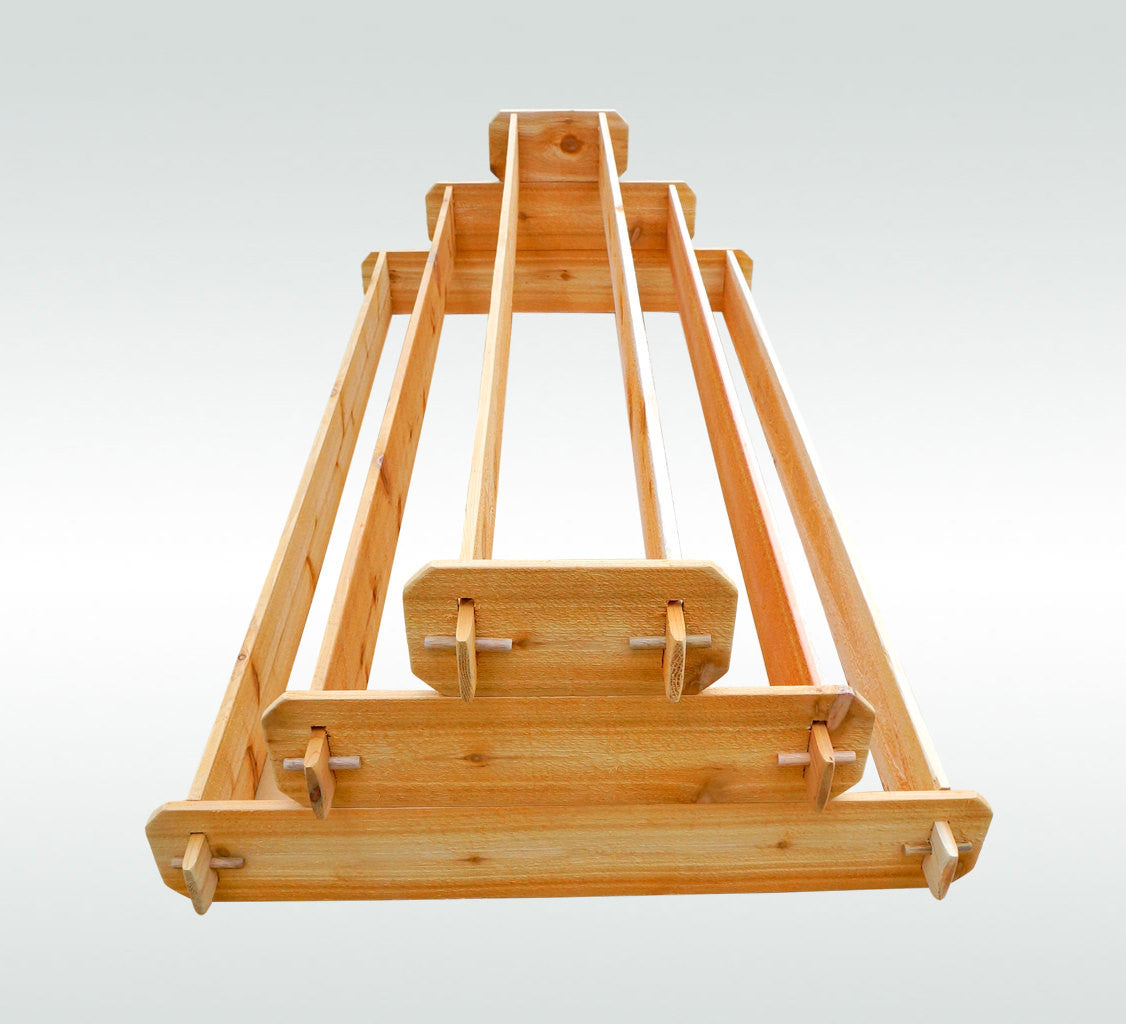 Timberlane Gardens Raised Garden Bed Kit Large 3 Tiered (1x6 2x6 3x6) Western Red Cedar Elevated Planter - Timberlane Gardens