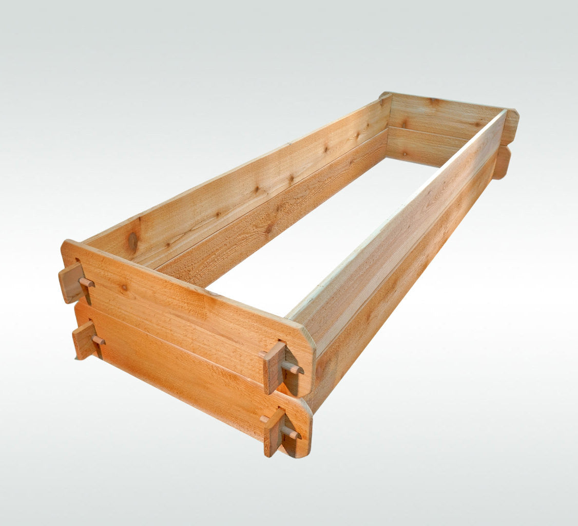 Timberlane Gardens Raised Garden Bed Kit Double Deep (Two 2x6) Western Red Cedar - Timberlane Gardens
