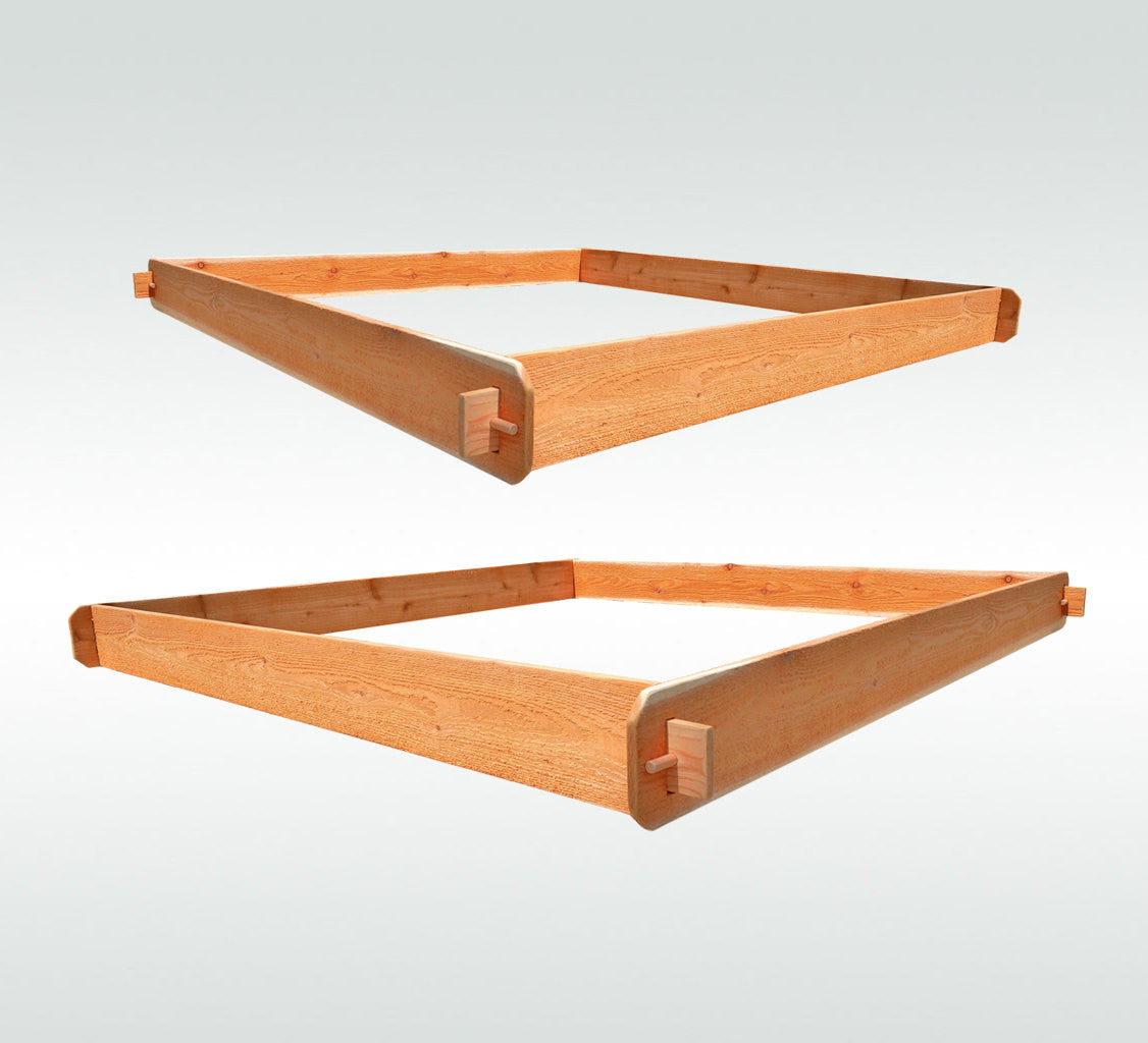 Timberlane Gardens Raised Garden Bed Kit Large Double Deep (Two 6x6) Western Red Cedar - Timberlane Gardens