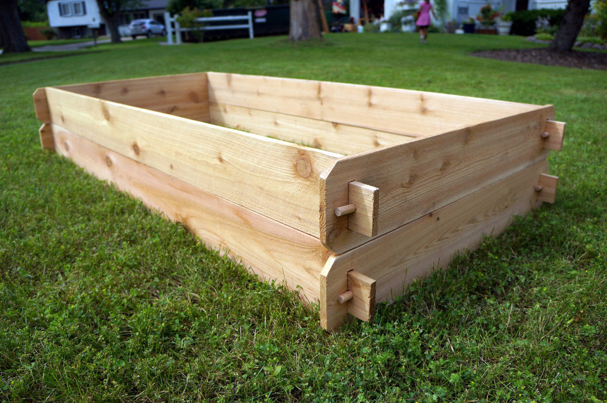 Timberlane Gardens Raised Garden Bed Kit Set (Two 3x6) Western Red Cedar - Timberlane Gardens