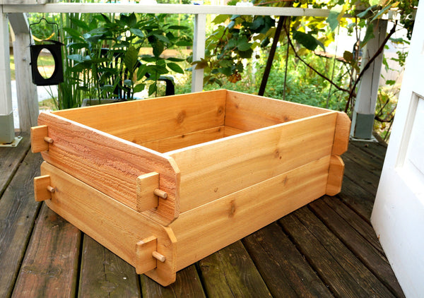 Timberlane Gardens Raised Garden Bed Kit Double Deep (Two 2x3) Western Red Cedar - Timberlane Gardens