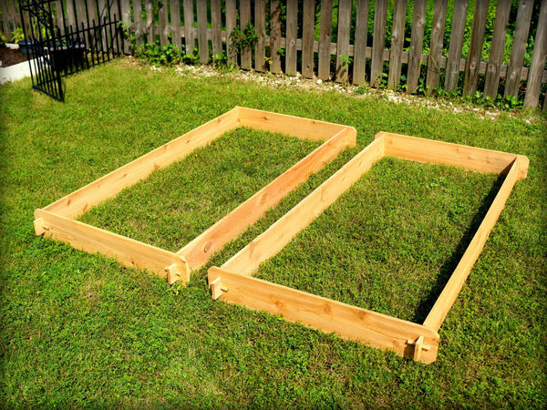Timberlane Gardens Raised Garden Bed Kit Set (Two 3x6) Western Red Cedar - Timberlane Gardens